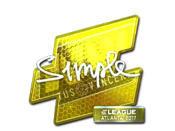 Aufkleber | s1mple (Glanz) | Atlanta 2017