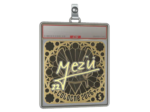 Placa de pegatinas | mezii (dorada, con clasificación) | Colonia 2026