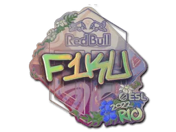 Naklejka | F1KU (holograficzna) | Rio 2022
