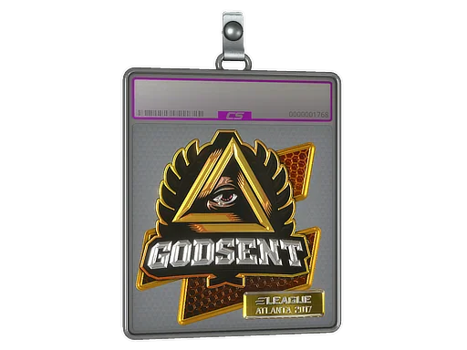 Placa de pegatinas | GODSENT (reflectante) | Atlanta 2017