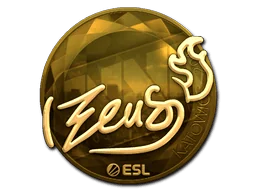 Aufkleber | Zeus (Gold) | Kattowitz 2019