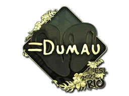 Klistermärke | dumau (guld) | Rio 2022