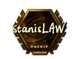 Adesivo | stanislaw (Dourado) | Londres 2018