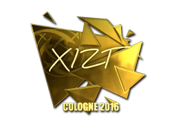 Pegatina | Xizt (dorada) | Colonia 2016