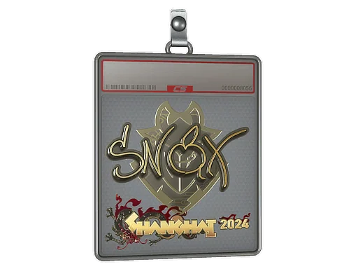 Placa de Adesivo | Snax (Dourado) | Xangai 2024
