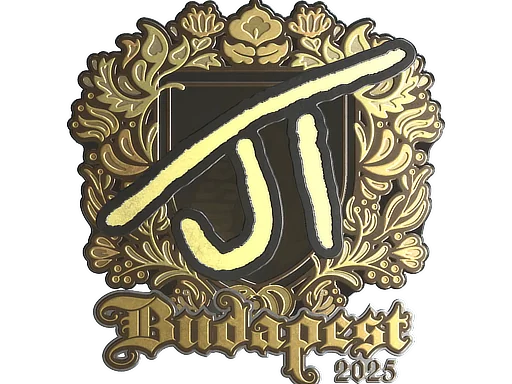 Adesivo | JT (Dourado) | Budapeste 2025