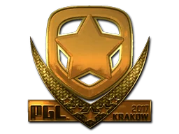 Klistermärke | Gambit (Guld) | Krakow 2017