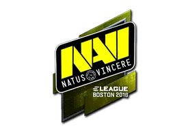 Klistermärke | Natus Vincere (Foil) | Boston 2018