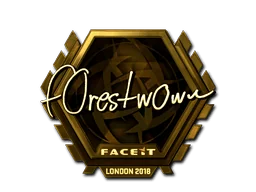 Adesivo | f0rest (Dourado) | Londres 2018