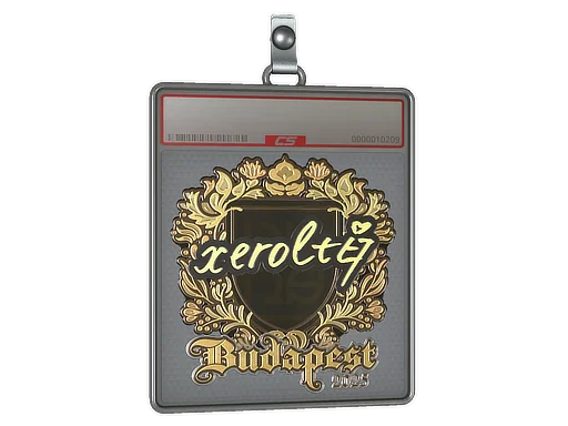Sticker Slab | xerolte (Gold) | Budapest 2025