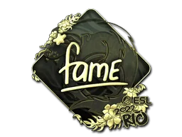 Aufkleber | fame (Gold) | Rio 2022