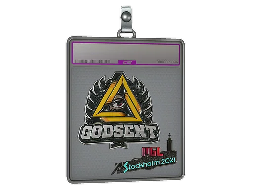Placa de pegatinas | GODSENT (reflectante) | Estocolmo 2021