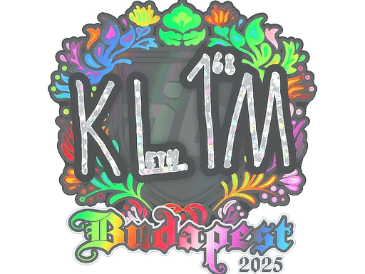 Adesivo | kl1m (Holográfico) | Budapeste 2025