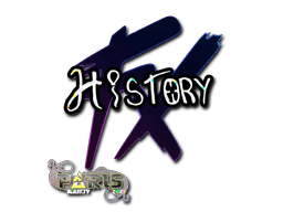 Klistermärke | History (Glitter) | Paris 2023