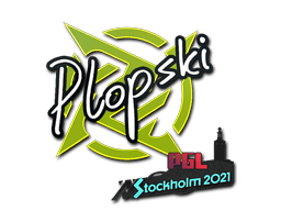 Klistermärke | Plopski | Stockholm 2021