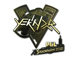 Naklejka | YEKINDAR (złota) | Sztokholm 2021
