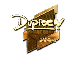 Pegatina | dupreeh (dorada) | Boston 2018