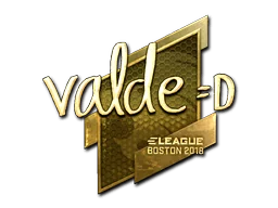 Klistermärke | v4lde (Guld) | Boston 2018