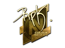 Naklejka | RpK (złota) | Boston 2018