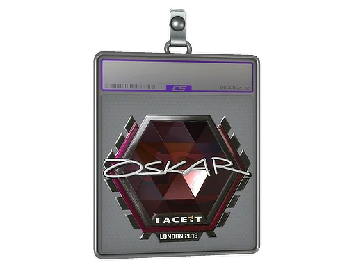 Klistermärkesfodral | oskar (Foil) | London 2018