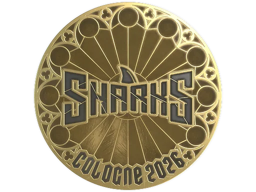 Pegatina | Sharks Esports (dorada) | Colonia 2026
