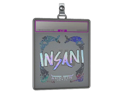 Placa de Adesivo | insani (Holográfico) | Austin 2025