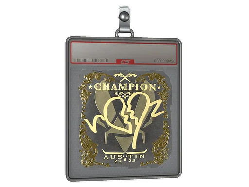 Placa de Adesivo | ropz (Dourado) | Campeões do Austin 2025