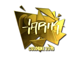Klistermärke | tarik (Guld) | Cologne 2016