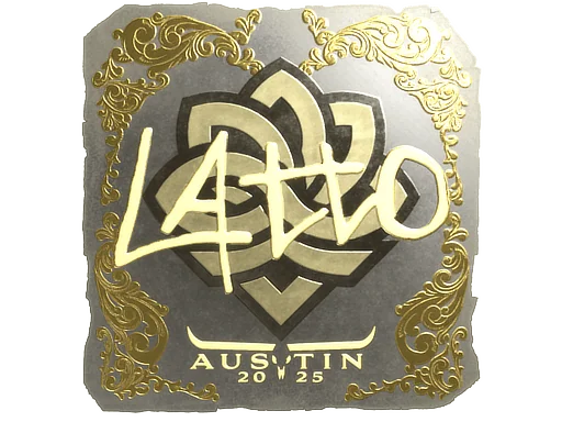Klistermärke | latto (guld) | Austin 2025