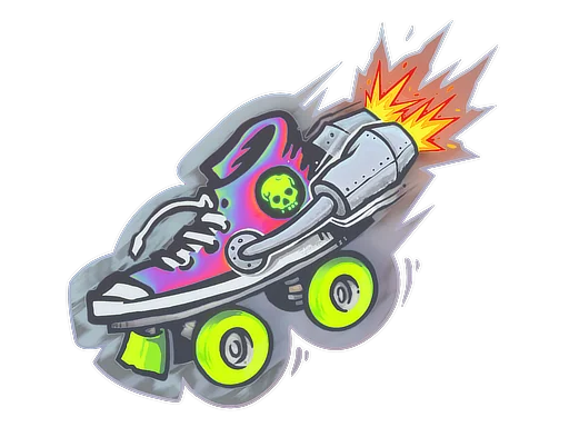 Sticker | Rocket Skates (Holo)