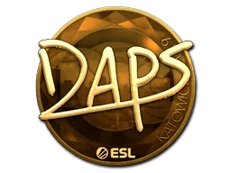 Aufkleber | daps (Gold) | Kattowitz 2019