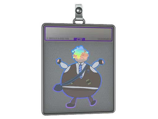 Placa de pegatinas | Número K mal dibujado (holográfica)