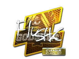 Klistermärke | flusha (Foil) | Atlanta 2017