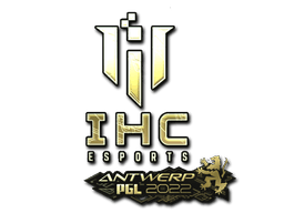 Klistermärke | IHC Esports (Guld) | Antwerp 2022