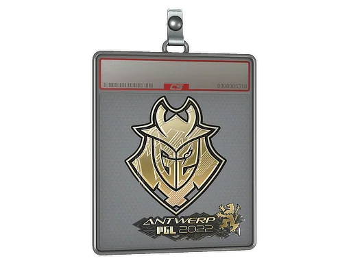 Klistermärkesfodral | G2 Esports (Guld) | Antwerp 2022