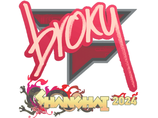 Klistermärke | broky | Shanghai 2024