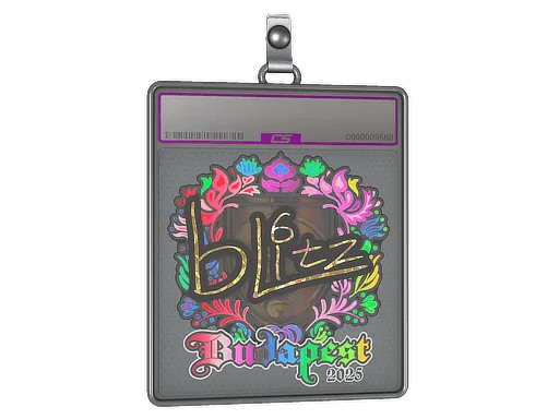 Placa de Adesivo | bLitz (Holográfico) | Budapeste 2025
