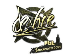 Aufkleber | device (Gold) | Stockholm 2021