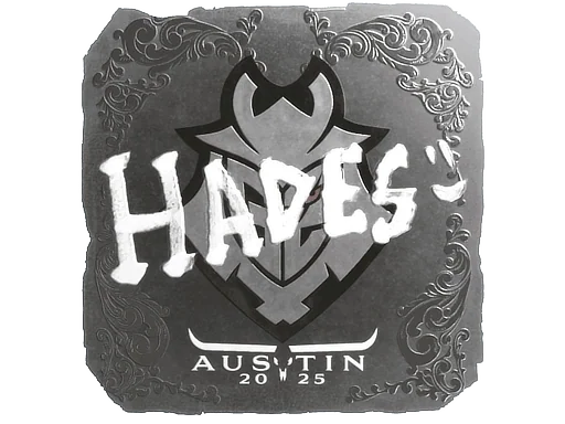 Klistermärke | hades (folie) | Austin 2025