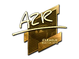 Naklejka | AZR (złota) | Boston 2018