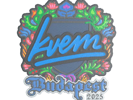 Klistermärke | Kvem (broderi) | Budapest 2025