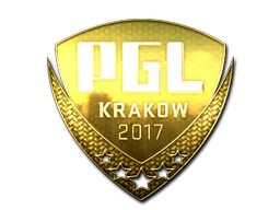 Aufkleber | PGL (Gold) | Krakau 2017