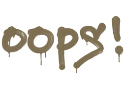 Sealed Graffiti | Oops (Dust Brown)