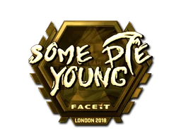 Pegatina | sdy (dorada) | Londres 2018