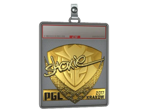 Klistermärkesfodral | shox (Guld) | Krakow 2017
