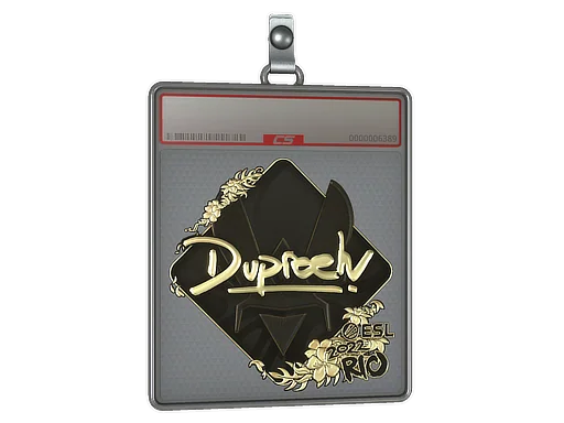Placa de pegatinas | dupreeh (dorada) | Río 2022
