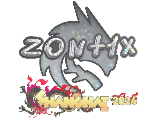 Naklejka | zont1x (brokatowa) | Szanghaj 2024