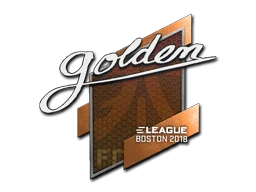 Klistermärke | Golden | Boston 2018