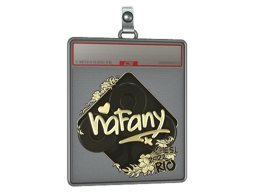 Placa de pegatinas | nafany (dorada) | Río 2022