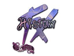 Adesivo | History (Holográfico) | Paris 2023